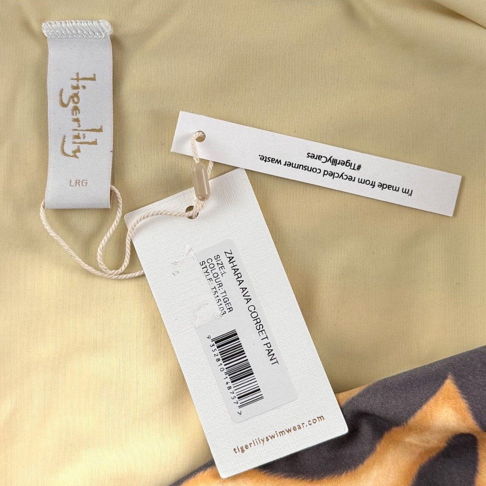 Tigerlily Swim Bottom in Zahara Ava Corset Tiger Animal Print - Picture 4 of 5